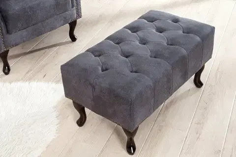 Taburety a podnožky Chesterfield taburet MIDAS Dekorhome