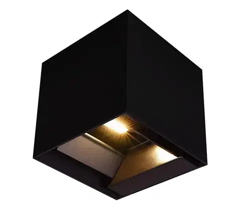 Záhradné lampy  LED solárne nástenné svietidlo senzor LED/9W/3,7V 3000-5000K IP65 čierne 23770