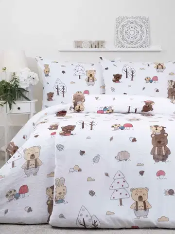 Obliečky MKLozkoviny.sk Francúzske obliečky mikroplyš Exclusive – Forest - 220 × 200 cm - 70 x 90 cm