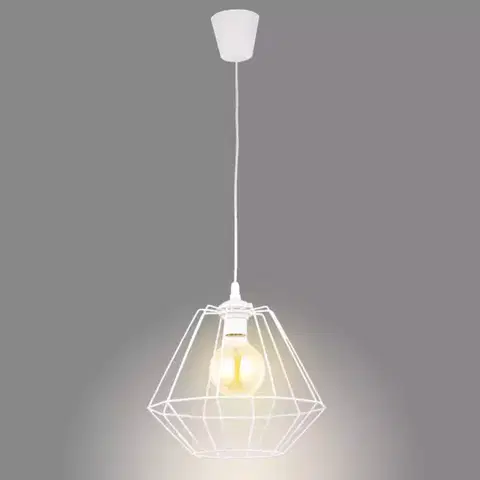 Moderné lampy do obývačky Luster Diamond White 4297 30CM LW1