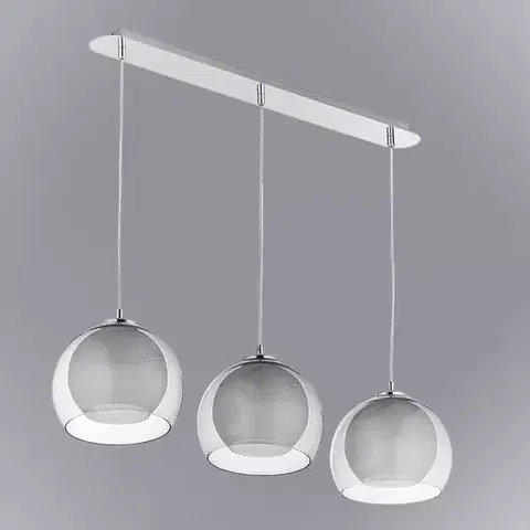 Moderné lampy do obývačky Luster Napoli 2498 Graphite LW3