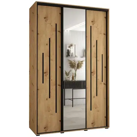Šatníkové skrine Skriňa 45 Canaris 13 170 artisan/čierna