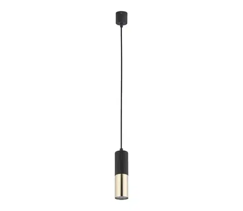Svietidlá  Luster na lanku ELIT 1xGU10/10W/230V čierna 4366