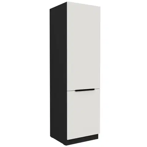 Kuchynské skrinky stojace Kuchynská skrinka Aria-Wh/Bl Anti Fingerprint 60lo-210 2f