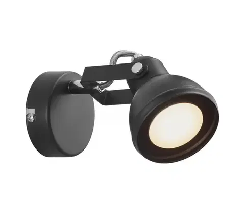 Svietidlá Nordlux - Nástenné bodové svietidlo ASLAK 1xGU10/35W/230V čierna 45721003