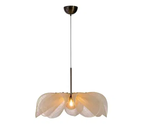 Svietidlá Markslöjd 108661 - Luster na lanku STYRKA 1xE27/40W/230V pr. 75 cm béžová 108661