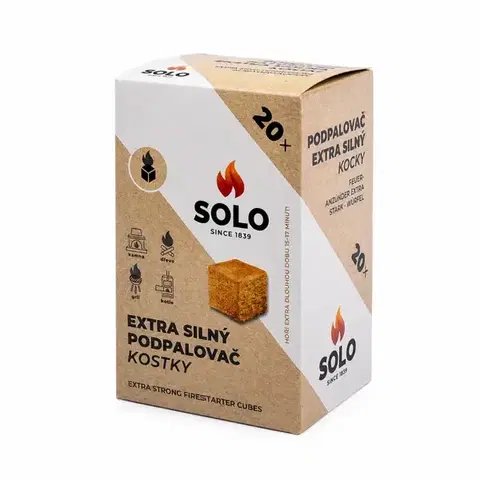 Záhradné grily SOLO Podpaľovač extra silný kocky 20 ks 620106