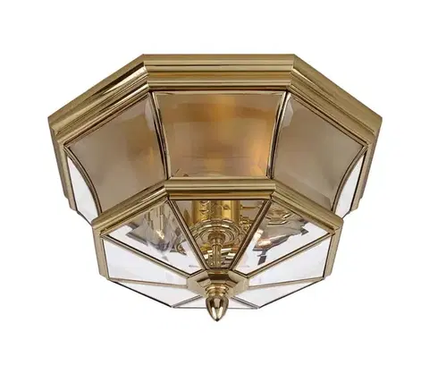 Záhradné lampy Elstead QZ-NEWBURY-F-PB - Vonkajšie stropné svietidlo NEWBURY 3xE14/40W/230V IP44 QZ-NEWBURY-F-PB