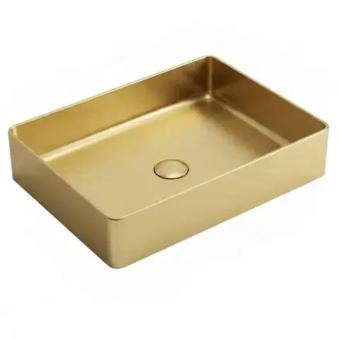 Umývadlá Umývadlo na dosku Rectangle gold