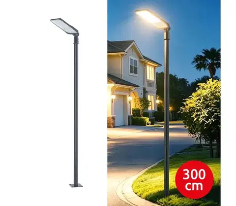 Záhradné lampy BRILAGI-LED Vonkajšia lampa so stĺpom a kl. 3 m URBANLIGHT LED/100W/230V antracit IP65 BG4766+BG1526