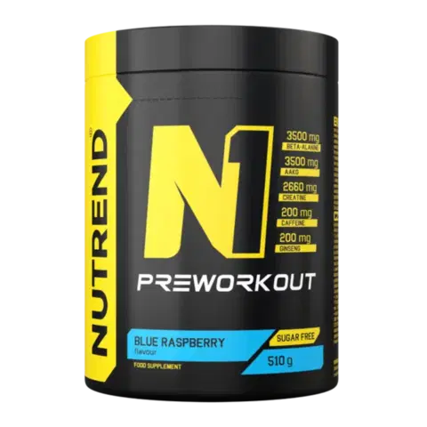 Pre-workouty NUTREND N1 Pre-Workout modrá malina