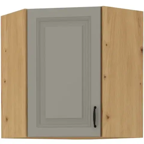 Kuchynské skrinky visiace Skrinka do kuchyne STILO CLAYGREY/ARTISAN 60X60 GN-72 2F (45°)