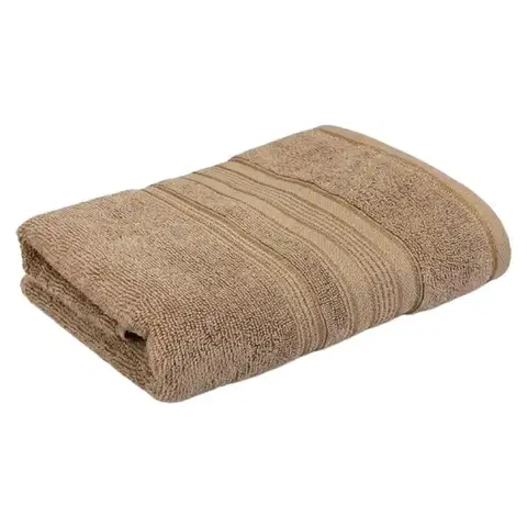 Bytový textil Viskózový uterák Fancy 30x50 cm M-32 Svetlohnedá