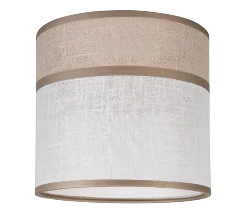 Lampy  Náhradné tienidlo ANDREA E27 pr. 16 cm béžová/šedá shade 55 white
