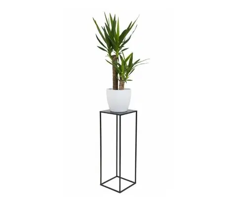 Stojany na kvetiny HowHomely Stojan na kvety 70x24 cm čierna 10-1363/70/