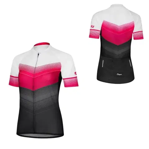 Cyklistické dresy Dámsky cyklistický dres s krátkym rukávom Etape Violet ružová/čierna - M