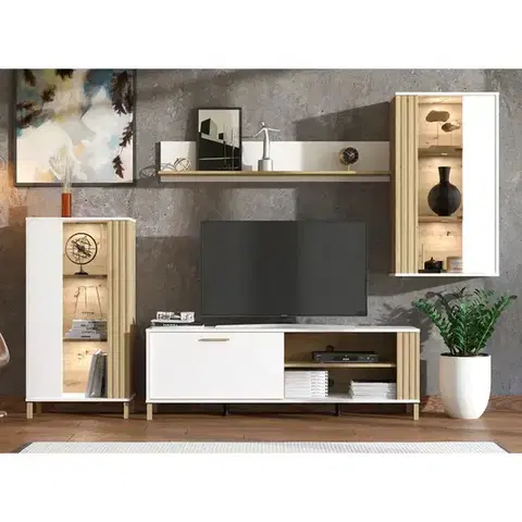 Obývacie steny Obývacia Stena Bestia Artisan/Biela 11013735