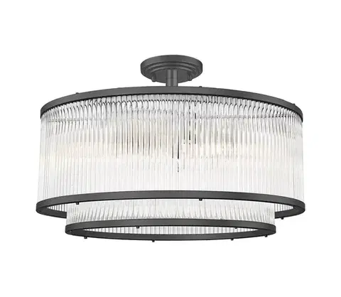 Svietidlá BRILAGI - Prisadený luster RAMOS 6xE14/60W/230V čierny BG-C0528-06H-P7AC