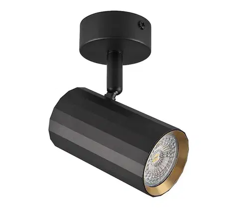 Svietidlá  Bodové svietidlo NICEA 1xGU10/10W/230V čierna 323415