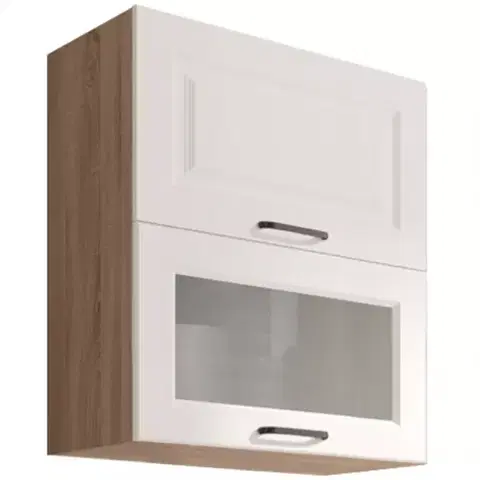 Kuchynské skrinky visiace Kuchynská skrinka Smart  40g Sonoma/Biely Mat