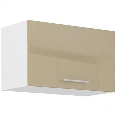 Kuchynské skrinky visiace Kuchynská skrinka Lara 60gu-36 1f Mdf Cappucino lesk