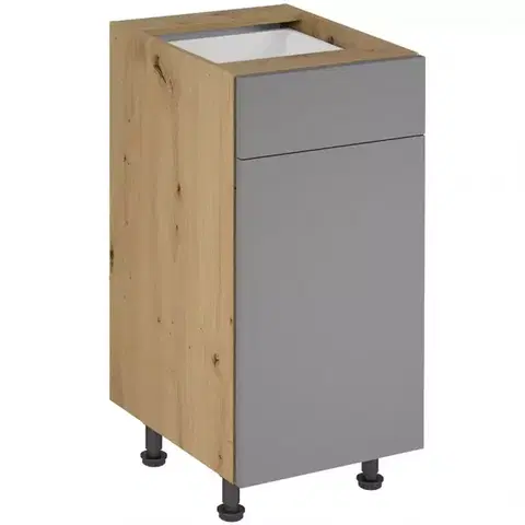 Kuchynské skrinky stojace Kuchynská skrinka Langen D40S1 push beige