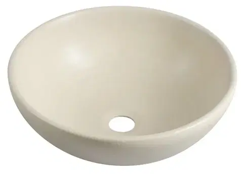 Umývadlá SAPHO - ATTILA keramické umývadlo, priemer 43cm, slonová kost DK005