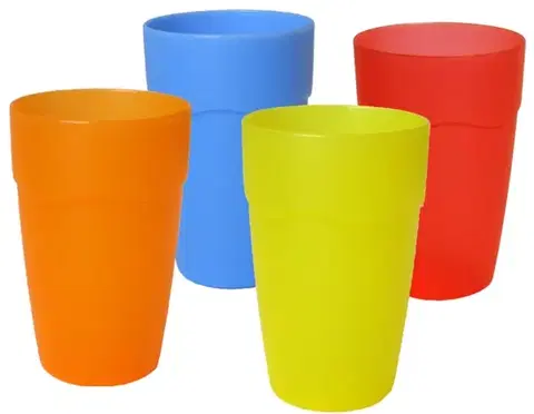 Kelímky, poháriky TVAR - Pohár 0,2 l rôzne farby, umelá hmota