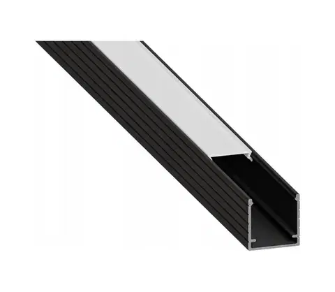 LED osvetlenie SmartLED Zapustený profil pre LED pásy 1 m čierny/biely 7530