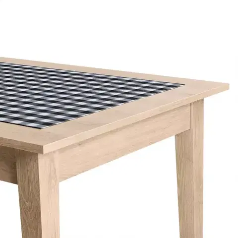 Bytový textil Obrus behúň šedá mriežka 35x115 sada