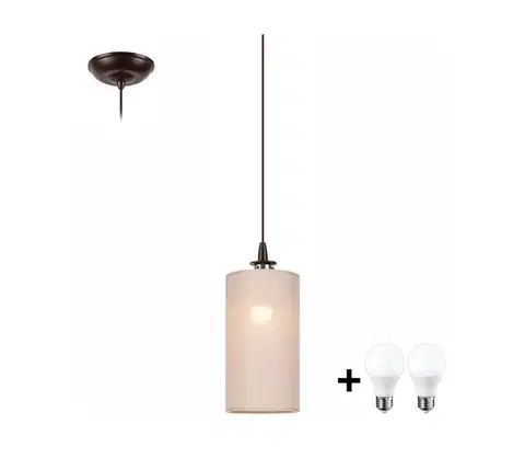 Svietidlá  LED Luster na lanku NOEL MINI 1xE27/60W/230V béžová LM-1.164/BEŻ