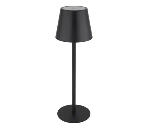 Lampy Globo 58488B - LED stmievateľná dotyková nabíjateľná vonkajšia stolová lampa 3v1 VANNIE I LED/3W/5V IP54 čierna 58488B