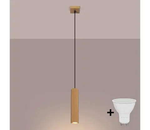 Svietidlá BRILAGI - LED luster na lanku CRESTO 1xGU10/10W/230V zlatý BR.1554