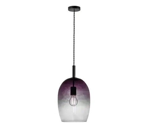 Svietidlá Nordlux - Závesný luster UMA 1xE27/40W/230V pr. 23 cm čierna/dymová 2112723047