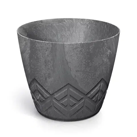 Kvetináče a truhlíky DARE120E-425U plastový kvetináč 11,9 cm marengo