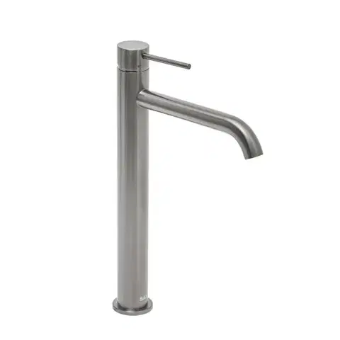 Kúpeľňové batérie Vysoká umývadlová batéria SAT Aurum bez výpuste brúsený gun metal SATBAUR285BGM SATBAUR285BGM