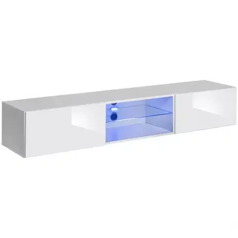 RTV stolíky v podkrovnom štýle TV stolík 3 Switch biely