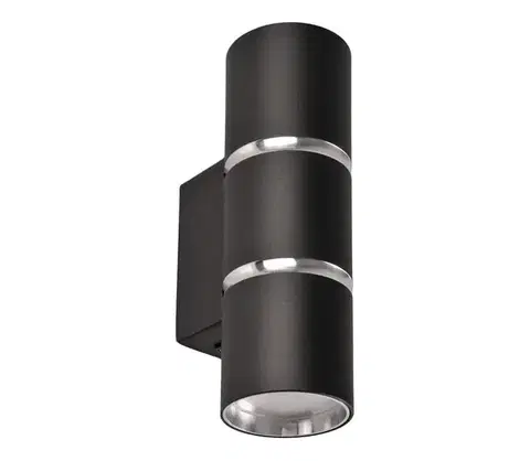 Svietidlá  Nástenné svietidlo BAMBOO 2xGU10/10W/230V čierna 324344