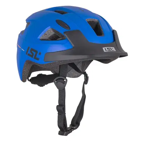 Helmy a prilby na in-line Detská cyklo prilba s LED svetlom ISL Lumiro Racer Blue - S (54-59)