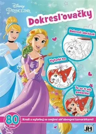 Nalepovačky, vystrihovačky, skladačky Dokresľovačky - Princezna