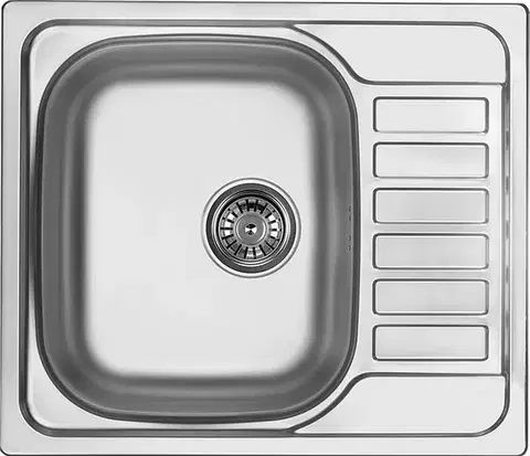 Kuchynské drezy DEANTE DEANTE - Soul nerez dekor - Nerezový drez, 1 - bowl s odkvapkávačom ZEO_311A