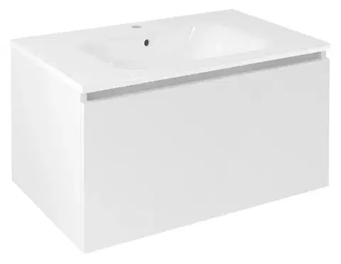 Kúpeľňový nábytok SAPHO - LOREA umývadlová skrinka 80x44x51,2cm, 1x zásuvka, biela mat LE080-3131