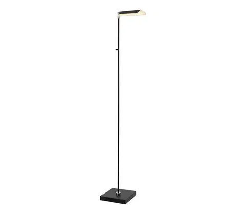 Lampy Lucide 19730/10/30 - LED Stmievateľná stojacia lampa AARON LED/12W/230V čierna 19730/10/30