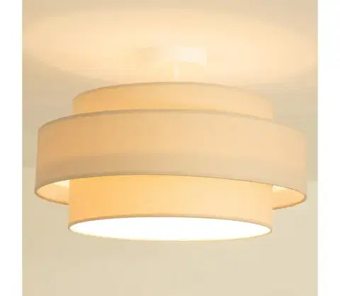 Svietidlá BRILAGI - Prisadený luster RESNA 1xE27/60W/230V pr. 40 cm béžová H0365