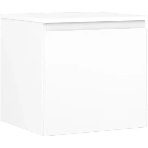 Kúpeľňový nábytok MEXEN/S - Orio kúpeľňová skrinka pod umývadlo 50 cm s doskou, 1 šuplík, biela mat 91A10-05047-1-BFC01