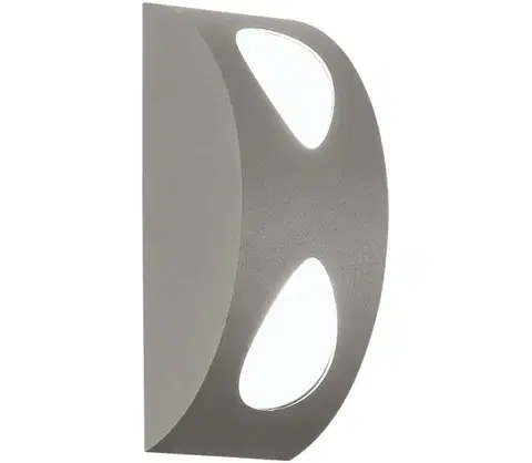 Záhradné lampy EGLO 91095 - Vonkajšie svietidlo MORINO 2xLED/4,76W strieborná 91095