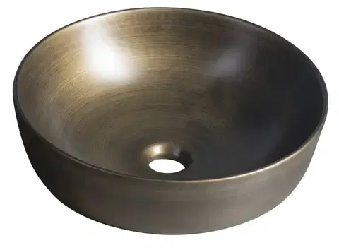 Umývadlá SAPHO - PRIORI keramické umývadlo na dosku, priemer 41,5cm, bronz PI032