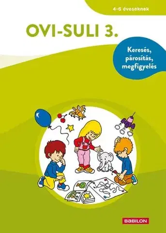 Príprava do školy, pracovné zošity Ovi-suli 3. – Keresés, párosítás, megfigyelés