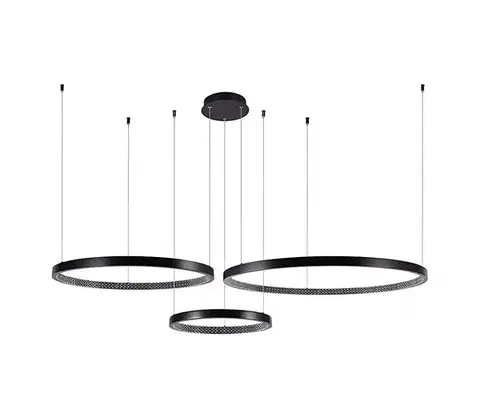 Svietidlá  LED Luster na lanku 3xLED/19W/230V 4000K čierna 10053