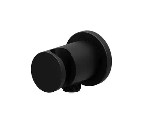 Svietidlá Ravak X07P572 - Držiak sprchy s vývodom 7,8x6 cm čierny X07P572